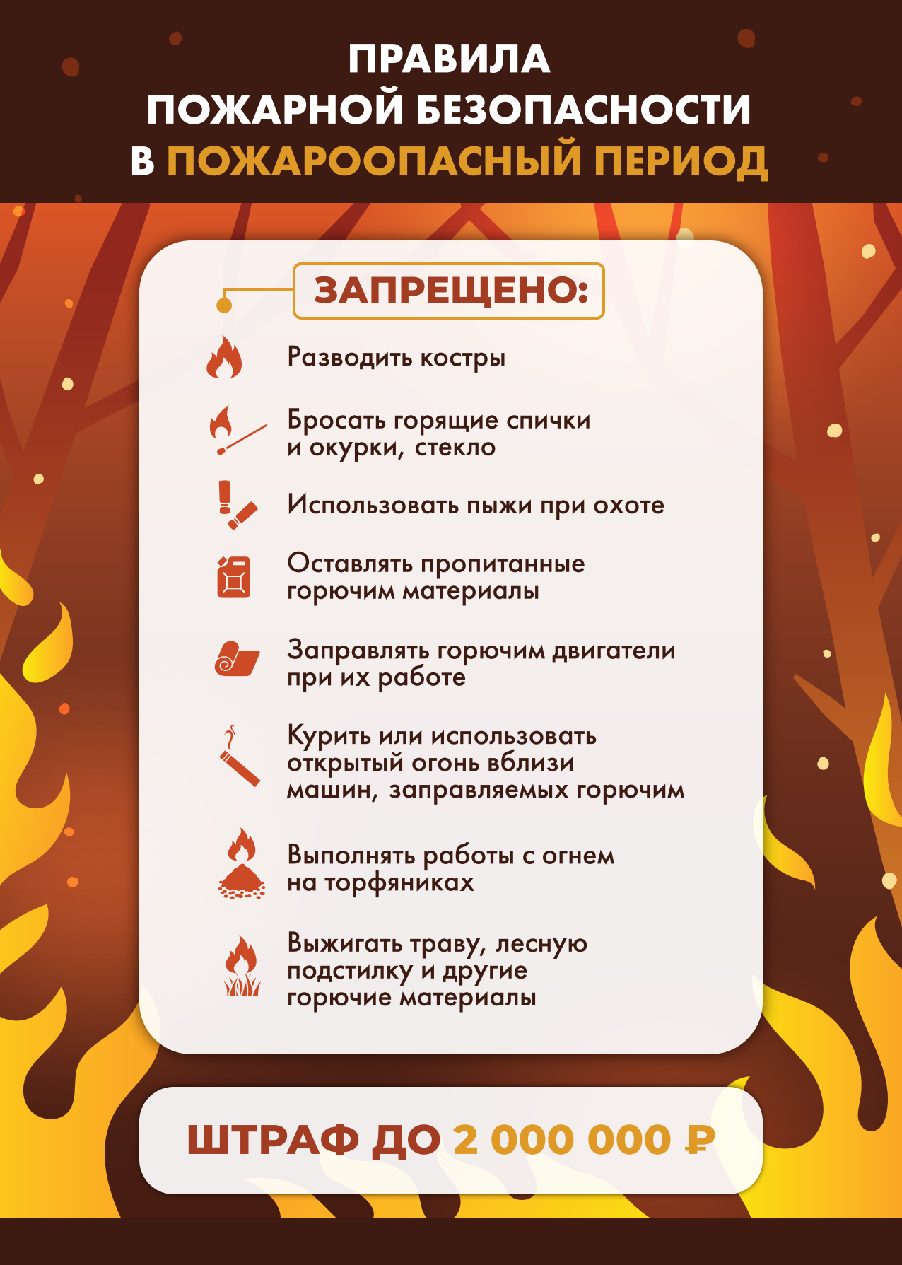 Для предотвращения природных пожаров, с 12 апреля 2024 года на территории Михайловского муниципального района, введен Режим повышенной готовности..