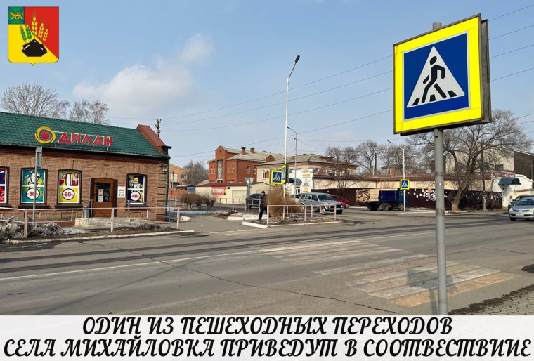 Один из пешеходных переходов в селе Михайловка приведут в соответствие⁣⁣.
